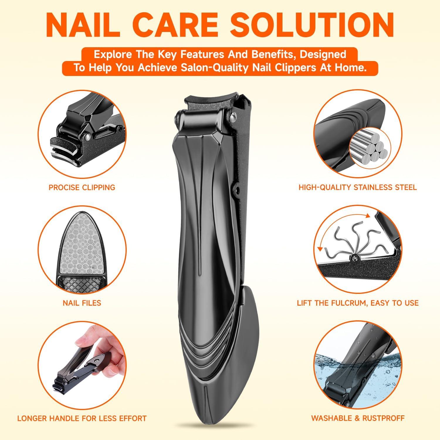 Nagelknipser für Männer mit Auffangbehälter und ergonomischem Design