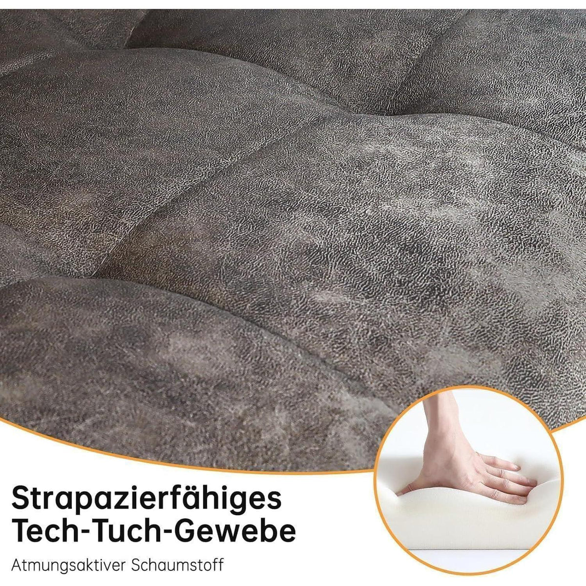 LEWE Esszimmerstühle 2er Set, Modernes Design, Dunkelbraun