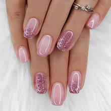 24-teiliges Press-on-Nägel-Set mit Jelly-Kleber & Nagelfeile