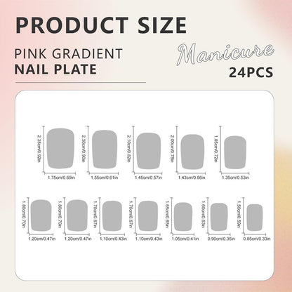 24-teiliges Press On Nails Set | Natürlicher Look