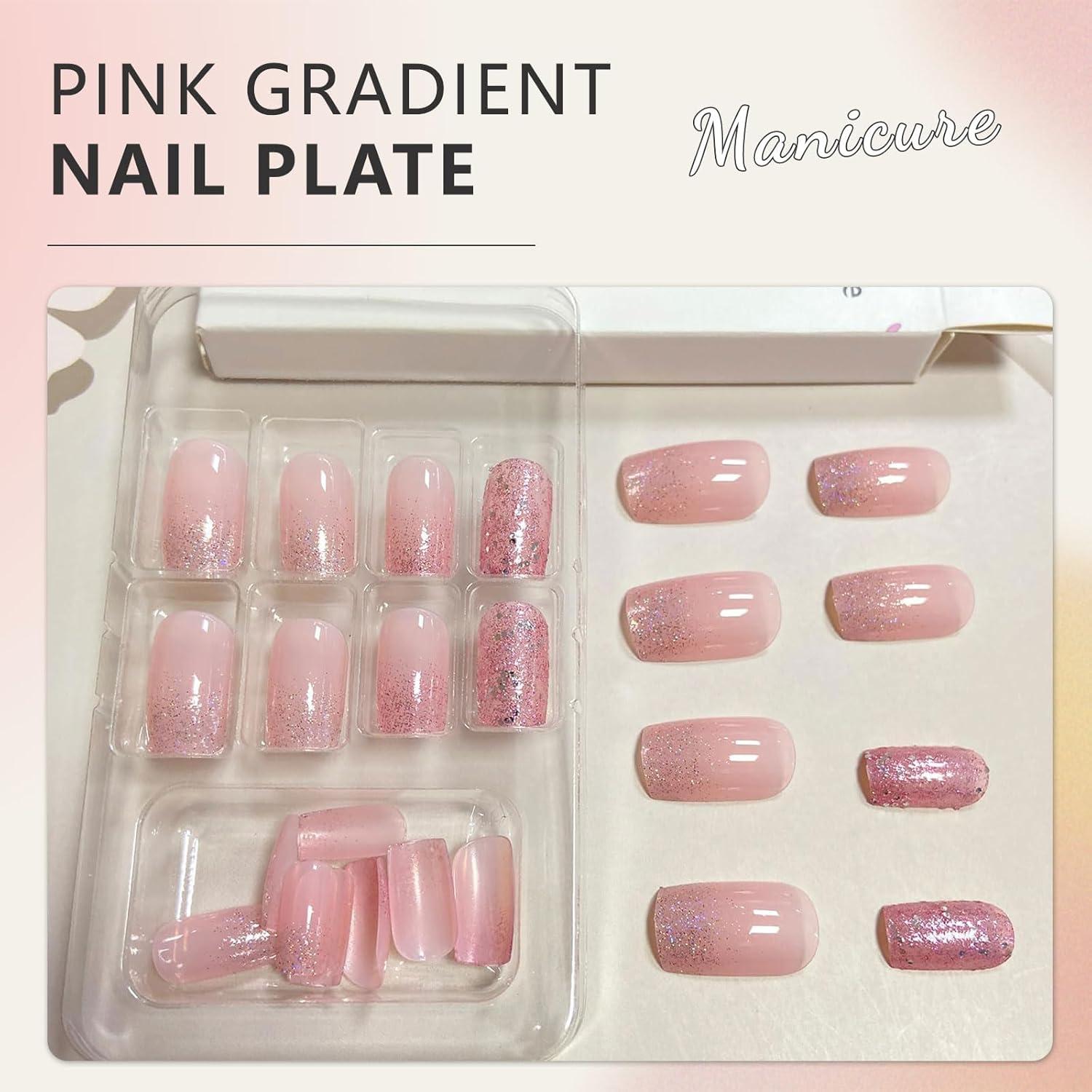 24-teiliges Press On Nails Set - Natürlicher Look mit Jelly-Kleber