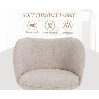 Chenille Loungesessel modern – Bequemer Akzentstuhl für Wohnzimmer