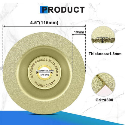 Diamant Schleifscheibe 115mm, 10er Set, Granit & Fliesen