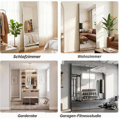 Faltbarer Ganzkörperspiegel 180x120cm – Bruchsicher & Platzsparend