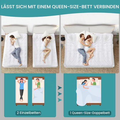 Matratzenverbinder Liebesbrücke – 10m, Rutschfest & Verstellbar