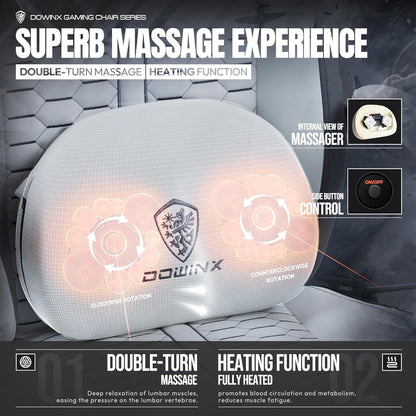 Gaming Stuhl mit Massage und