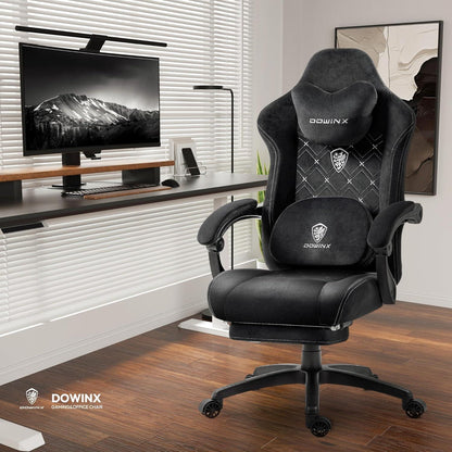 Dowinx Gaming Stuhl mit beheizter Massage Lendenwirbelstütze