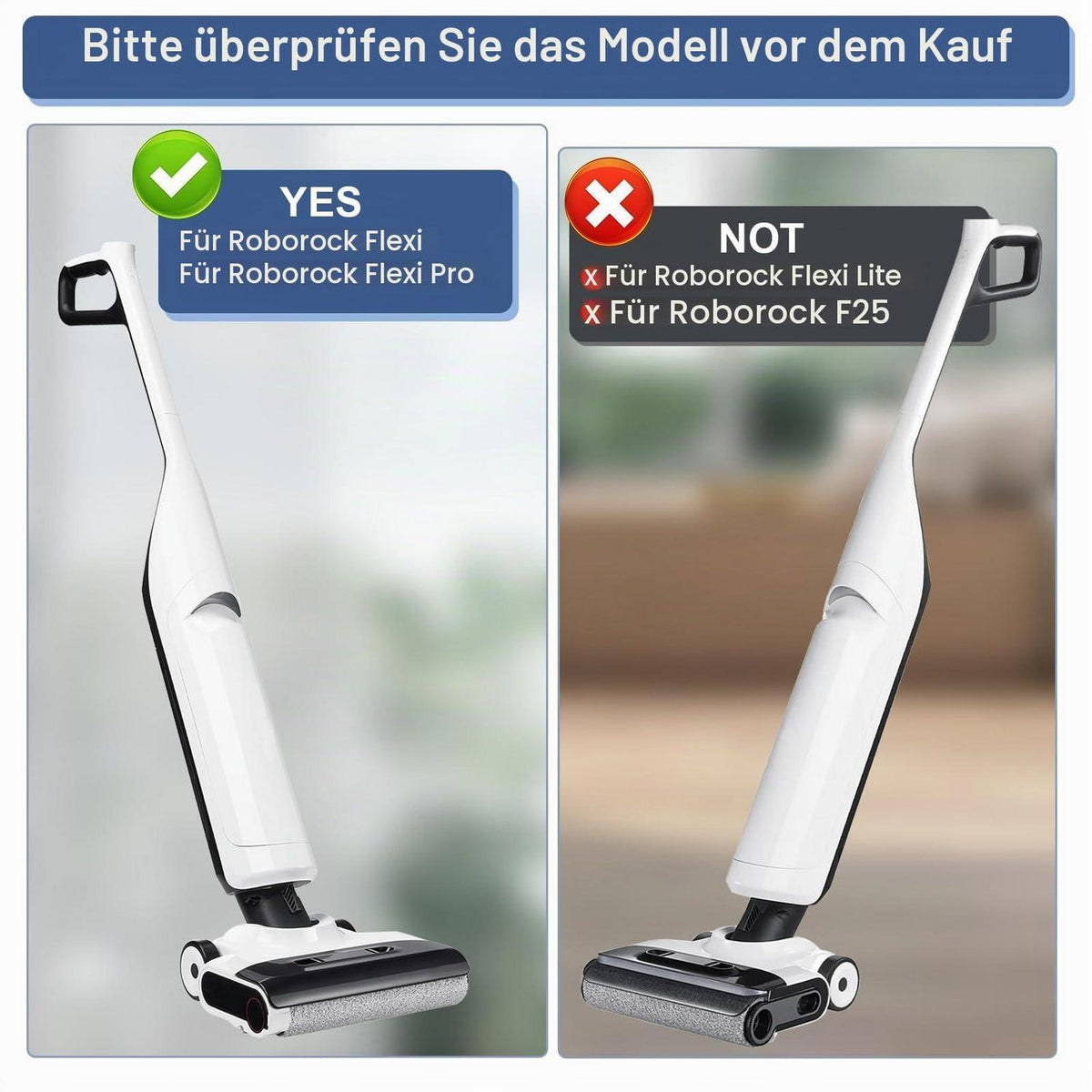 Ersatzteilset für Roborock Flexi Nass-Trocken-Sauger: Bürstenrolle & HEPA Filter