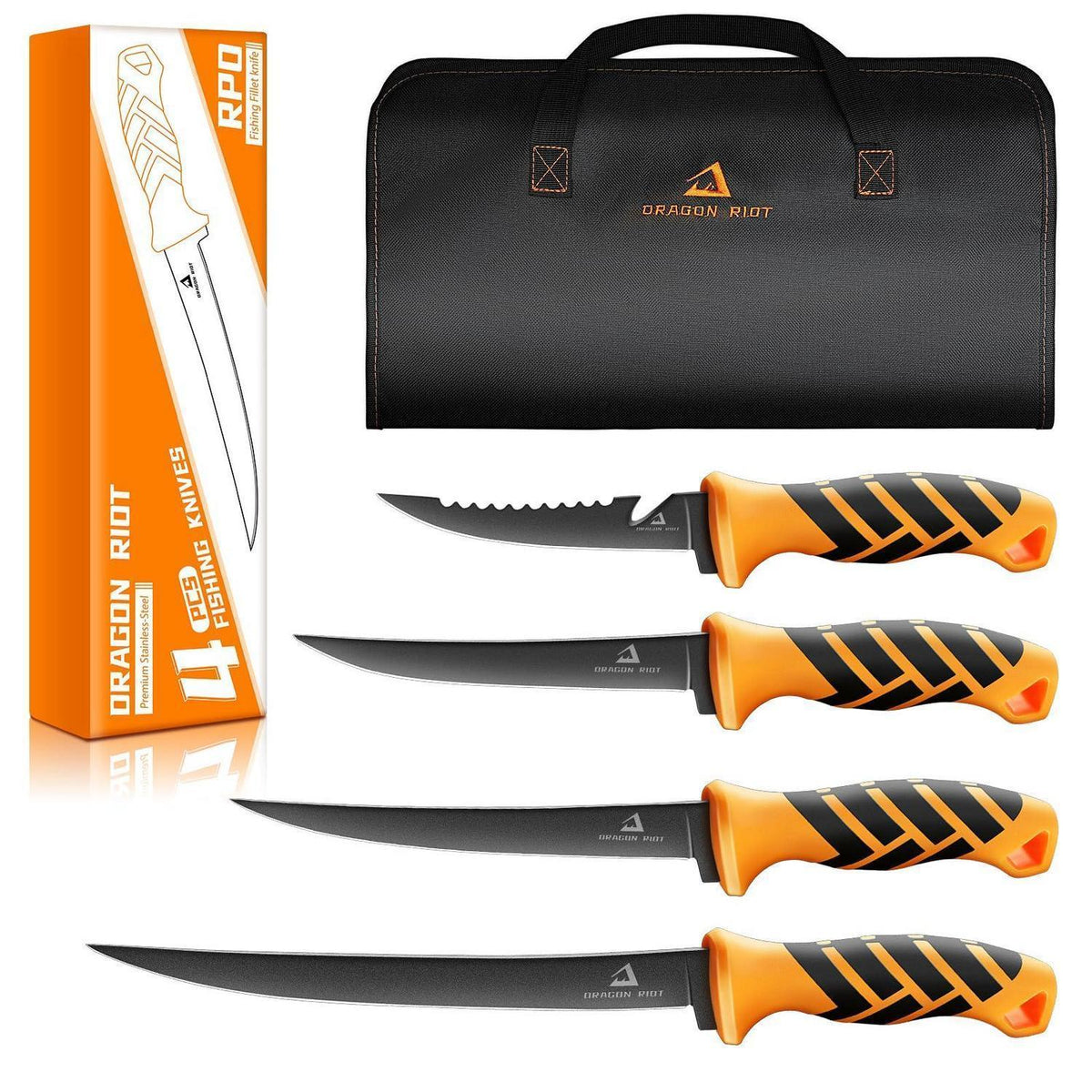 Fischfiletiermesser Set mit Flexibler Klinge & Ergonomischem Griff
