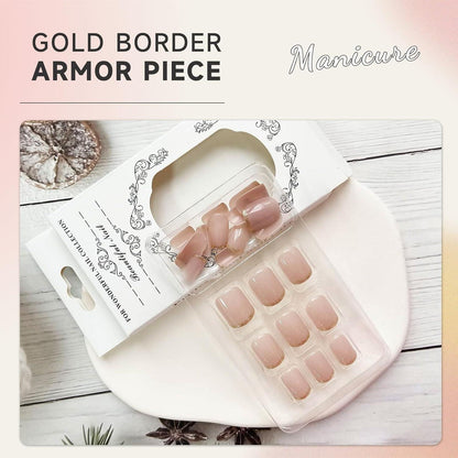 Cosmeria Press On Nails Set - 24 Stück Weiß Künstliche Nägel Gel Finish