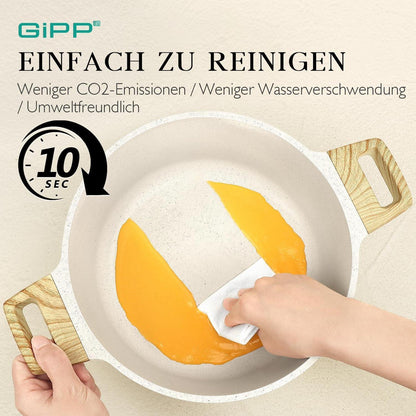 21-teiliges Pfannen- und Topfset mit Keramik-Antihaftbeschichtung
