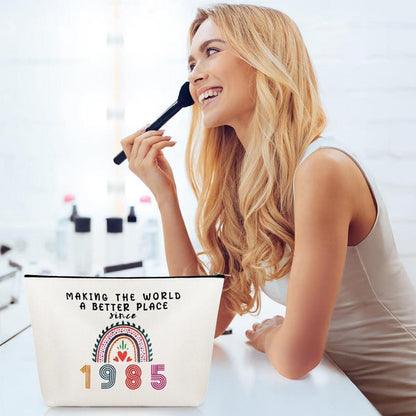 Aucuu Kosmetiktasche Damen Geburtstag Make-Up-Tasche Tragbare Makeup Bag Multipurpose Makeup Tasche 18 Geburtstag Frauen Guy besten Freundinnen