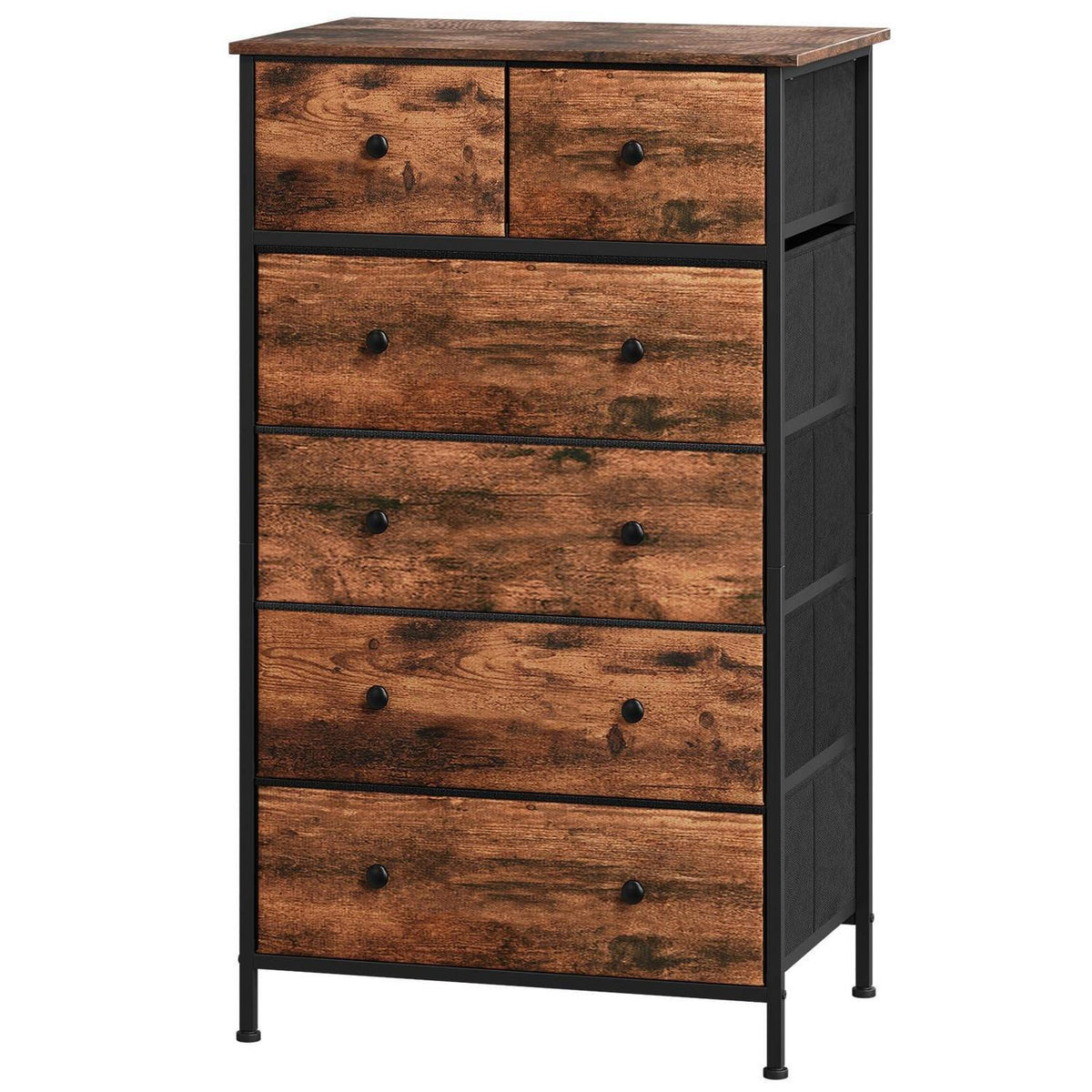 Kommode mit 6 Schubladen – Stoffkommode für Schlafzimmer & Wohnzimmer
