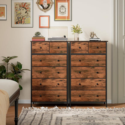 Kommode mit 6 Schubladen – Stoffkommode für Schlafzimmer & Wohnzimmer