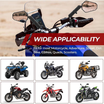 Motorrad Spiegel 7/8" & 22mm – Verstellbar & Robust