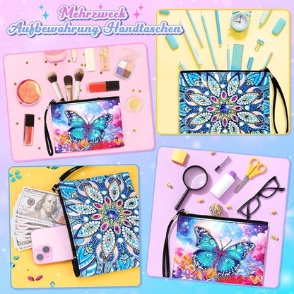 Diamond Painting Kosmetiktasche Set für Mädchen 6-12 Jahre
