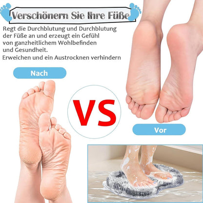 2er Set Fußmassagegerät mit Matte und Schuhbürsten