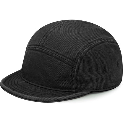 Baumwoll 5-Panel Cap mit Kurzem Schirm – Herren Flat Brim Hut