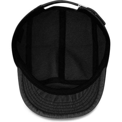Baumwoll 5-Panel Cap mit Kurzem Schirm – Herren Flat Brim Hut