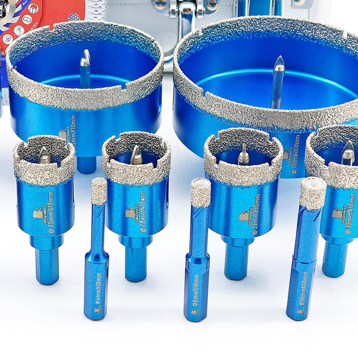Diamant Fliesenbohrer Set für Porzellan, Keramik, Marmor, Granit