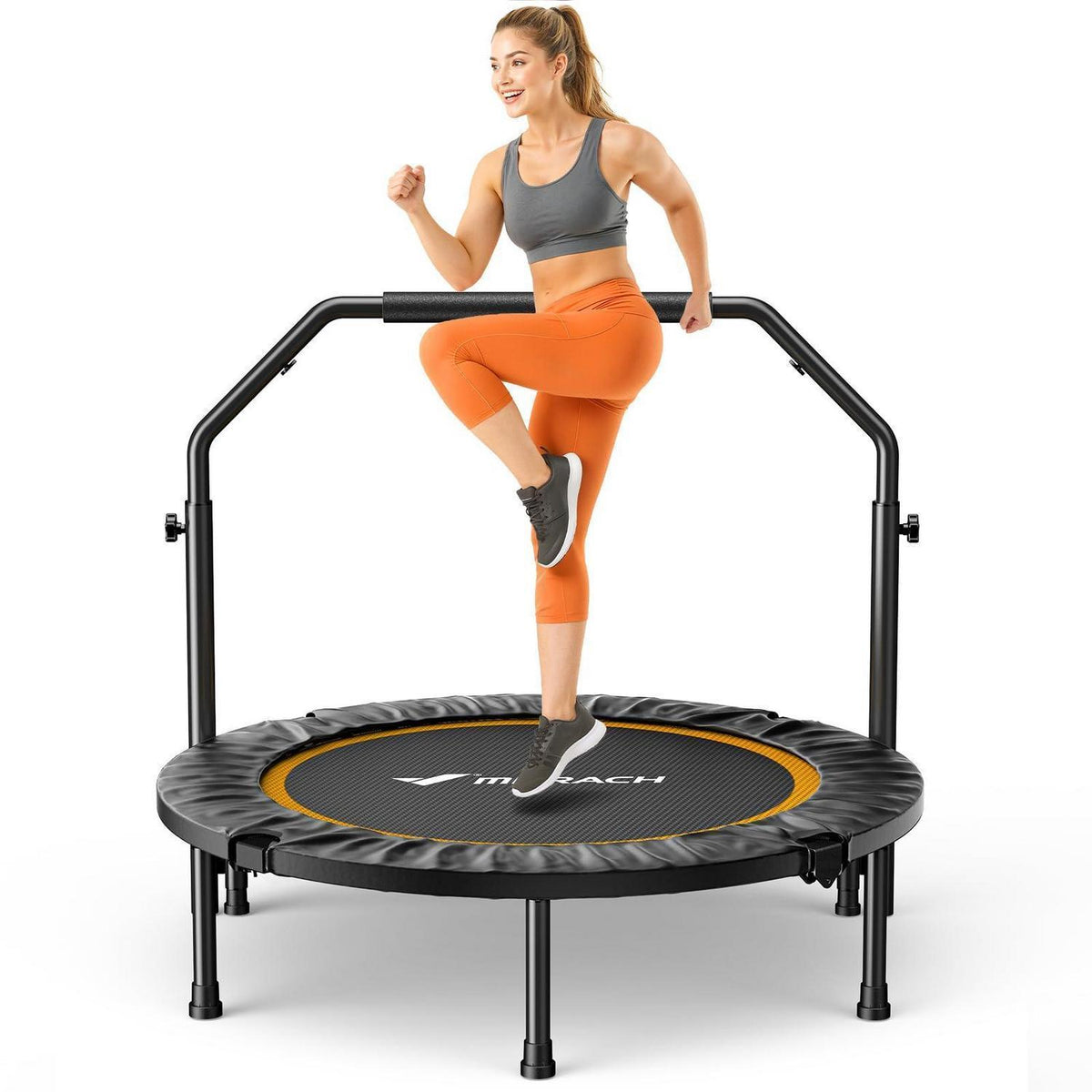 Fitness Trampolin Mini – Faltbar, 102cm/122cm, 150kg
