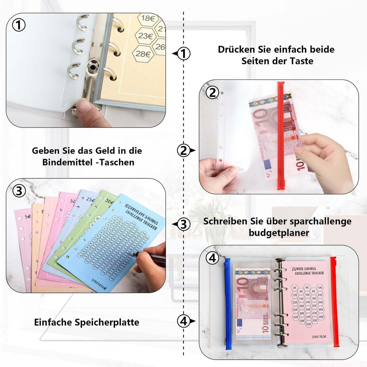 Budget Planner A6 – Ordner mit Umschlägen & Organizer