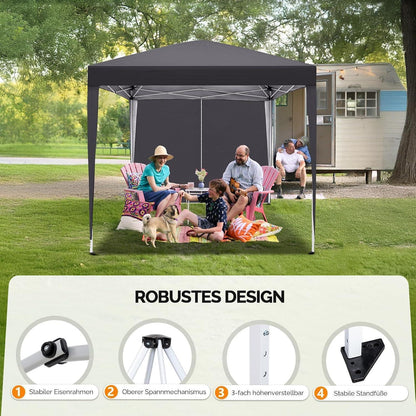 Faltpavillon 3x3m – Wasserdicht & Höhenverstellbar mit Zubehör