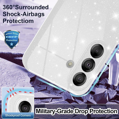 Handyhülle Samsung Galaxy A36 5G Glitzer Silbrig