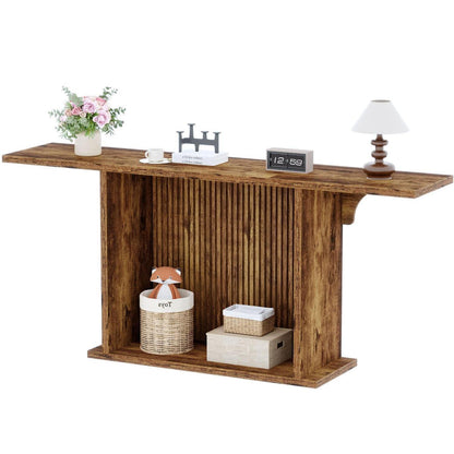 180 cm Konsolentisch Holz Metall – Langer Sofatisch für Flur & Wohnzimmer