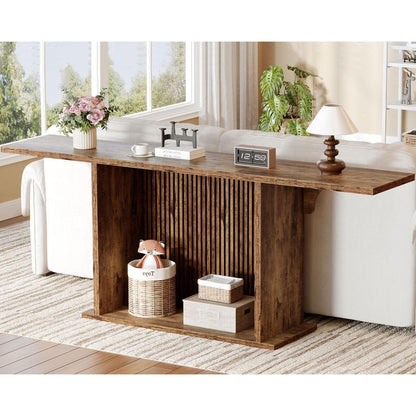 180 cm Konsolentisch Holz Metall – Langer Sofatisch für Flur & Wohnzimmer