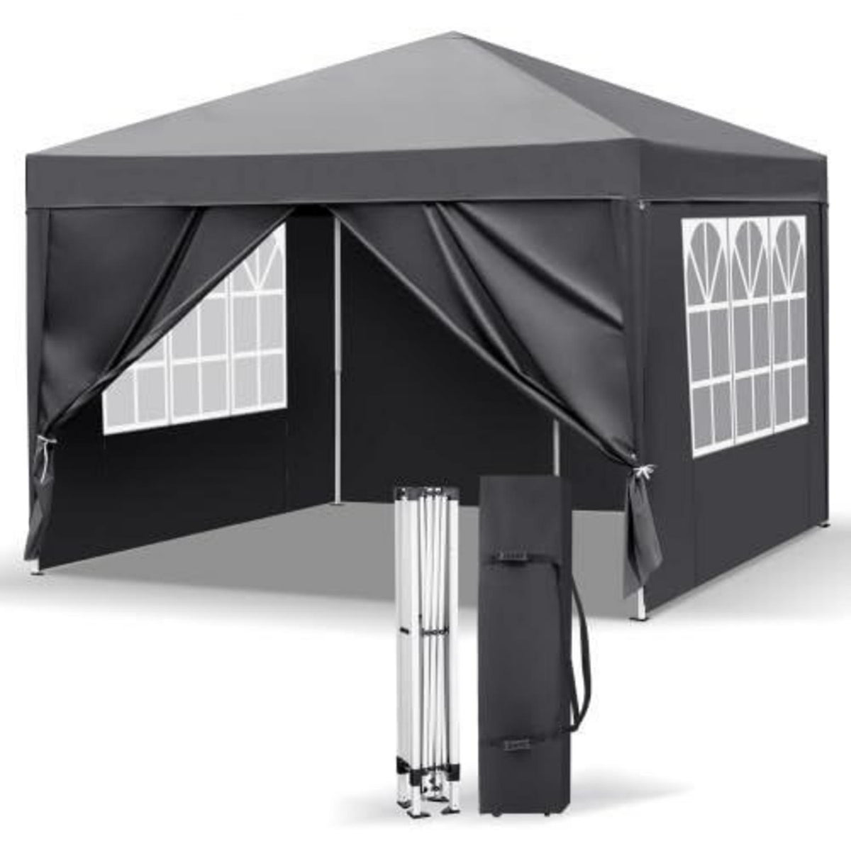 3x3m Faltpavillon mit Zubehör – Wasserdicht & UV-Schutz