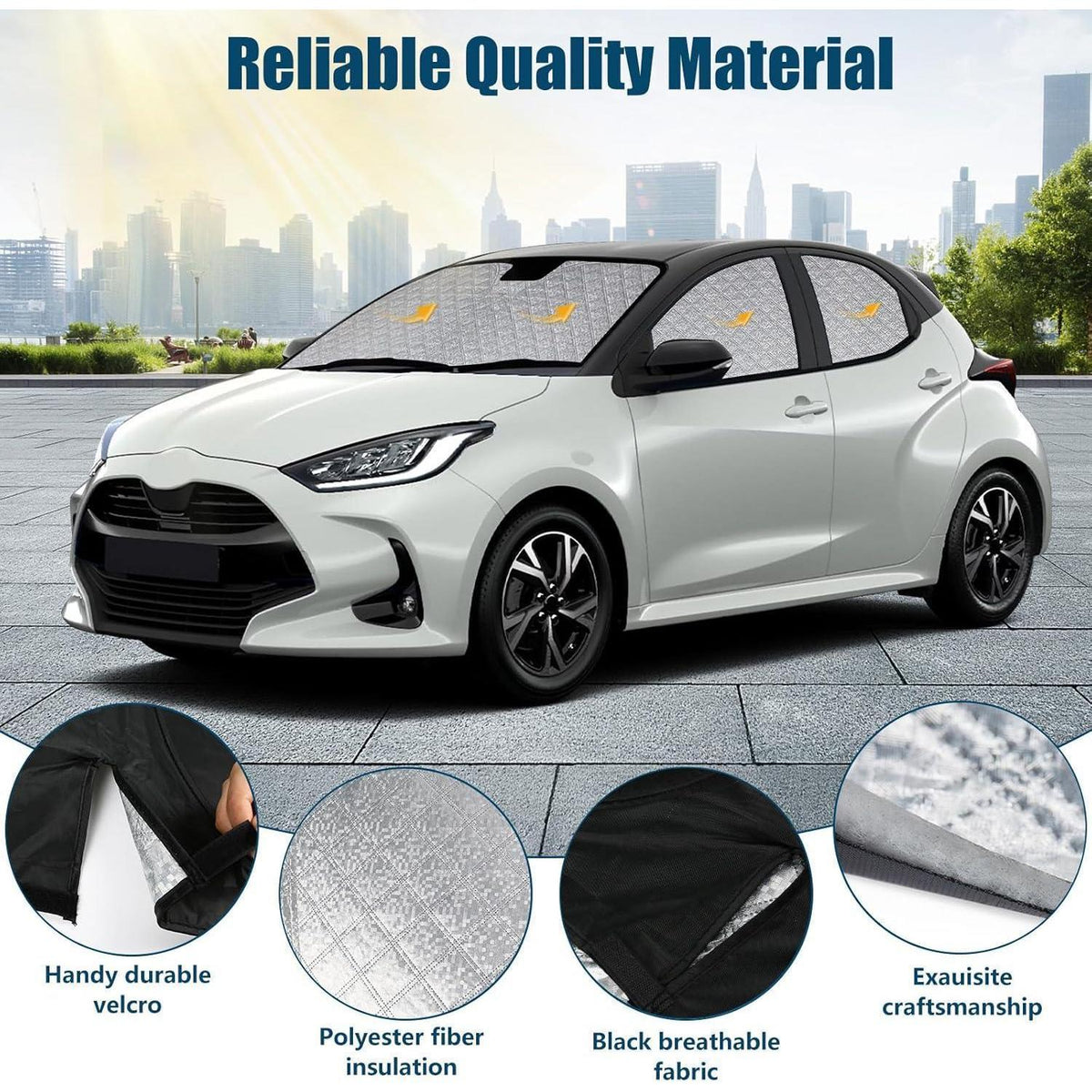 Auto Sonnenschutz Toyota Yaris XP210 2020-2026 6-tlg. Set