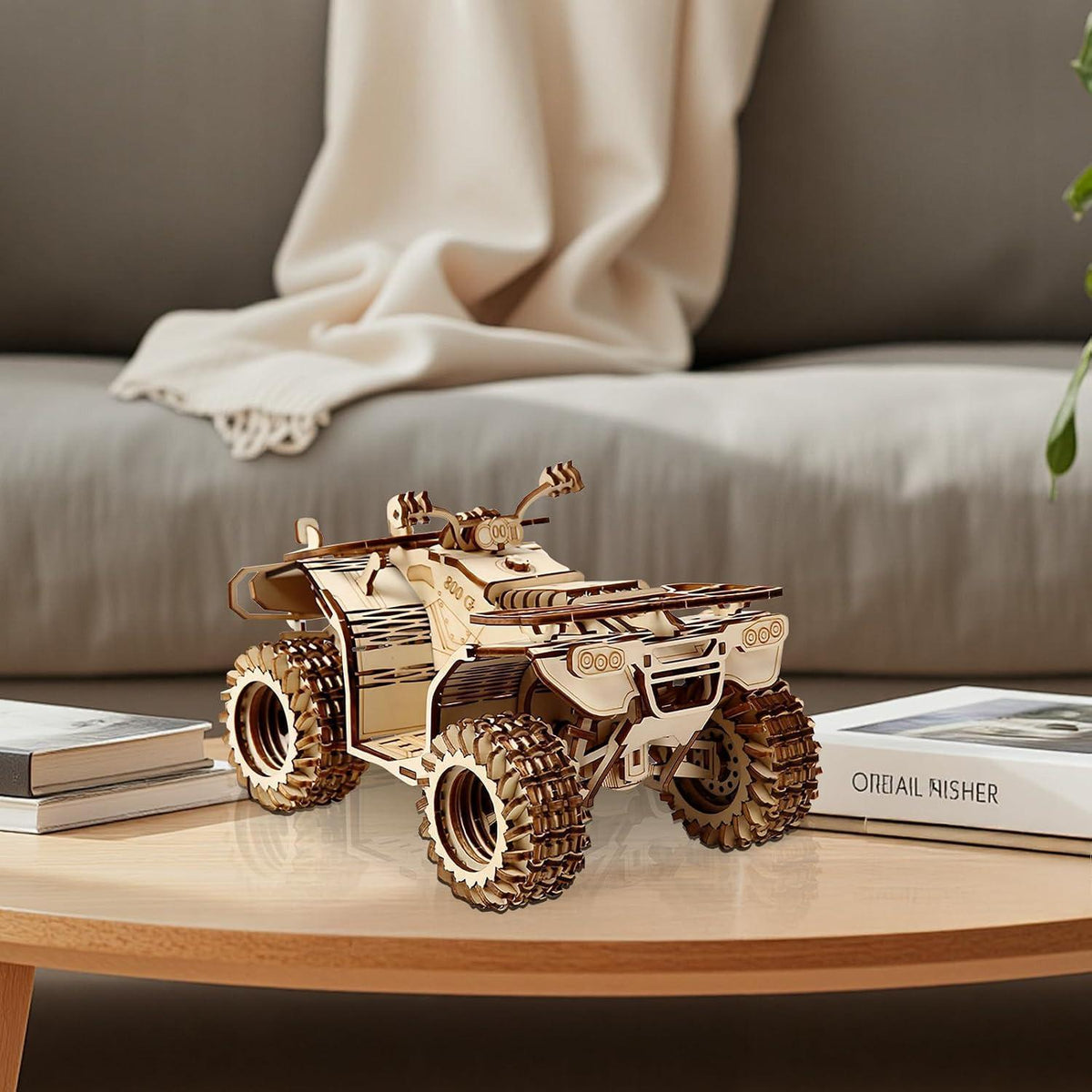 3D Puzzle Strandwagen Holzmodell – Bausatz für Erwachsene