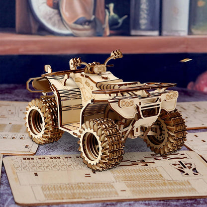 3D Puzzle Strandwagen Holzmodell – Bausatz für Erwachsene