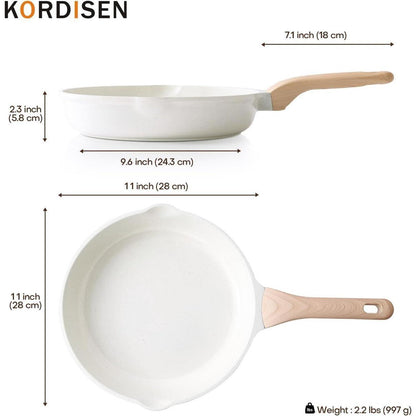 Keramik Bratpfanne 28 cm Induktion, Antihaft, /PFAS frei