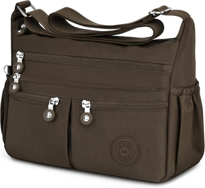 Große Crossbody Umhängetasche Wasserdicht Nylon Messenger Bag