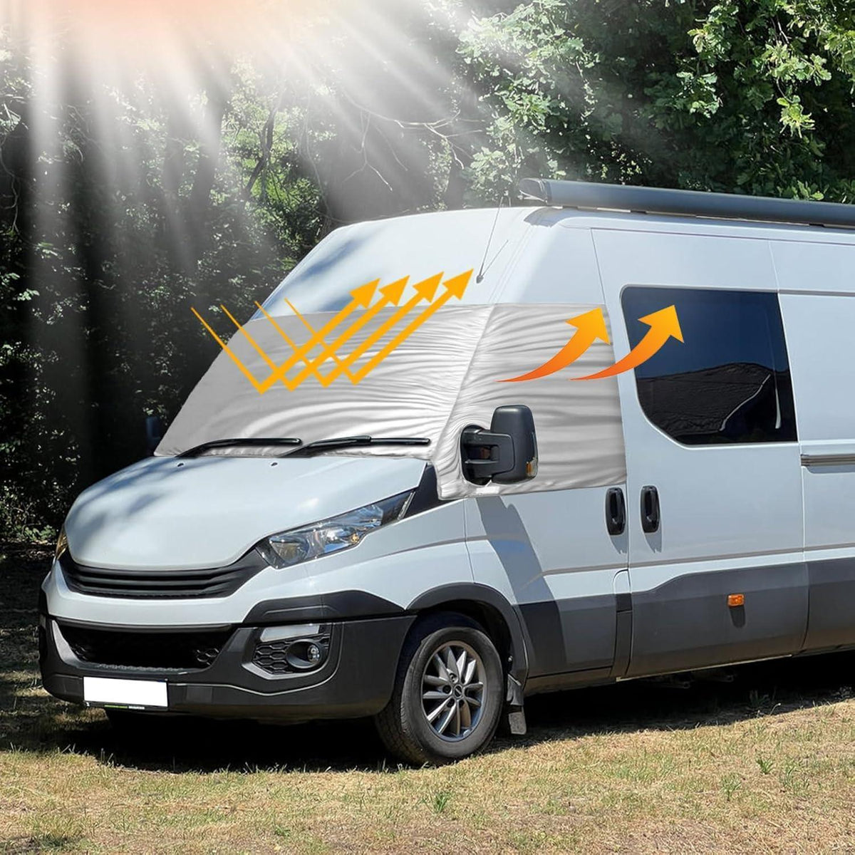 Frontscheibenabdeckung Iveco Daily 2014-2025 – Wasserdicht & Sonnenschutz