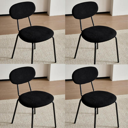 Moderner Esszimmerstuhl 4er-Set, Stapelbar & Gepolstert