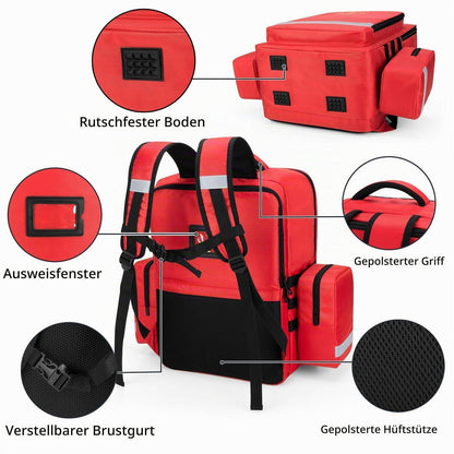 Erste-Hilfe-Rucksack Notfalltasche für Rettungsdienste