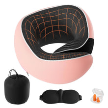 Reisekissen Memory Foam verstellbar mit Zubehör Rosa