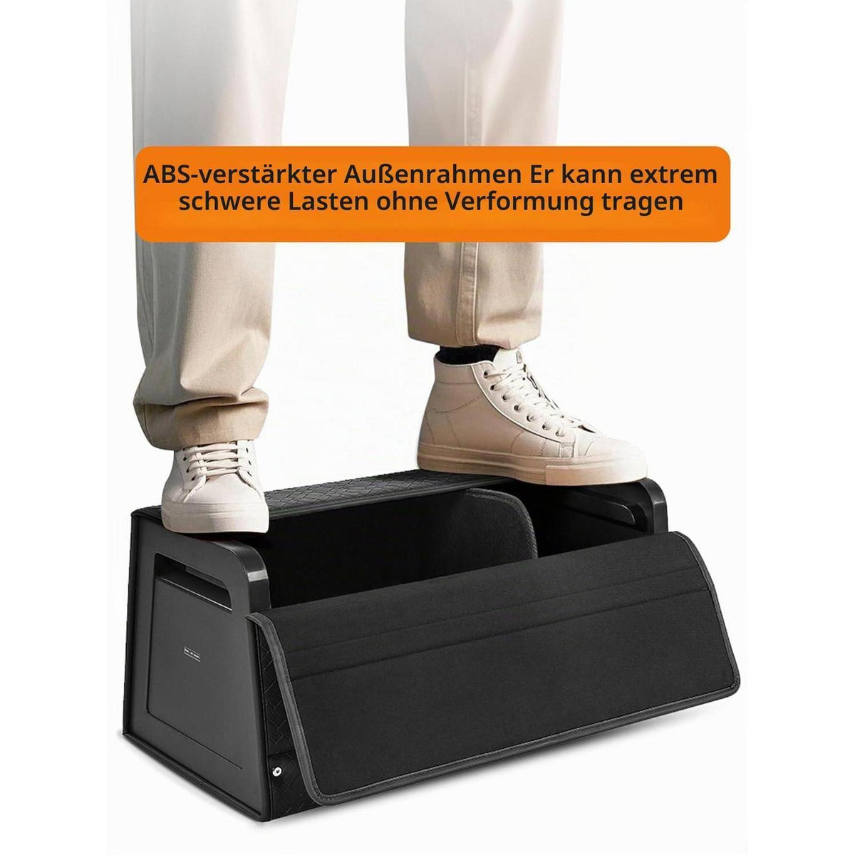 Faltbarer Kofferraum-Organizer für Auto – 65L, Schwarz