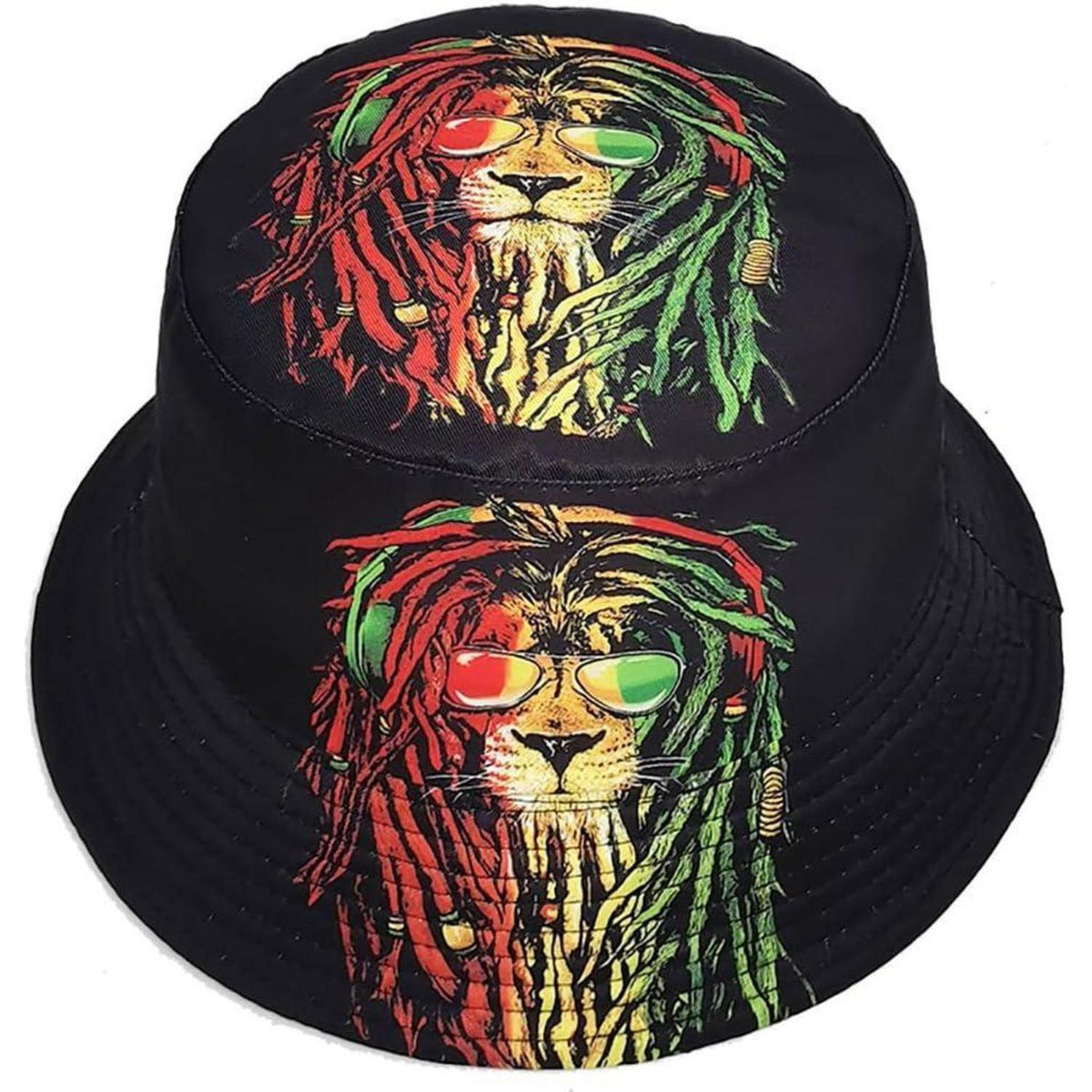Damen Fischerhut Bucket Hat Reversibel Sommerhut Schwarz