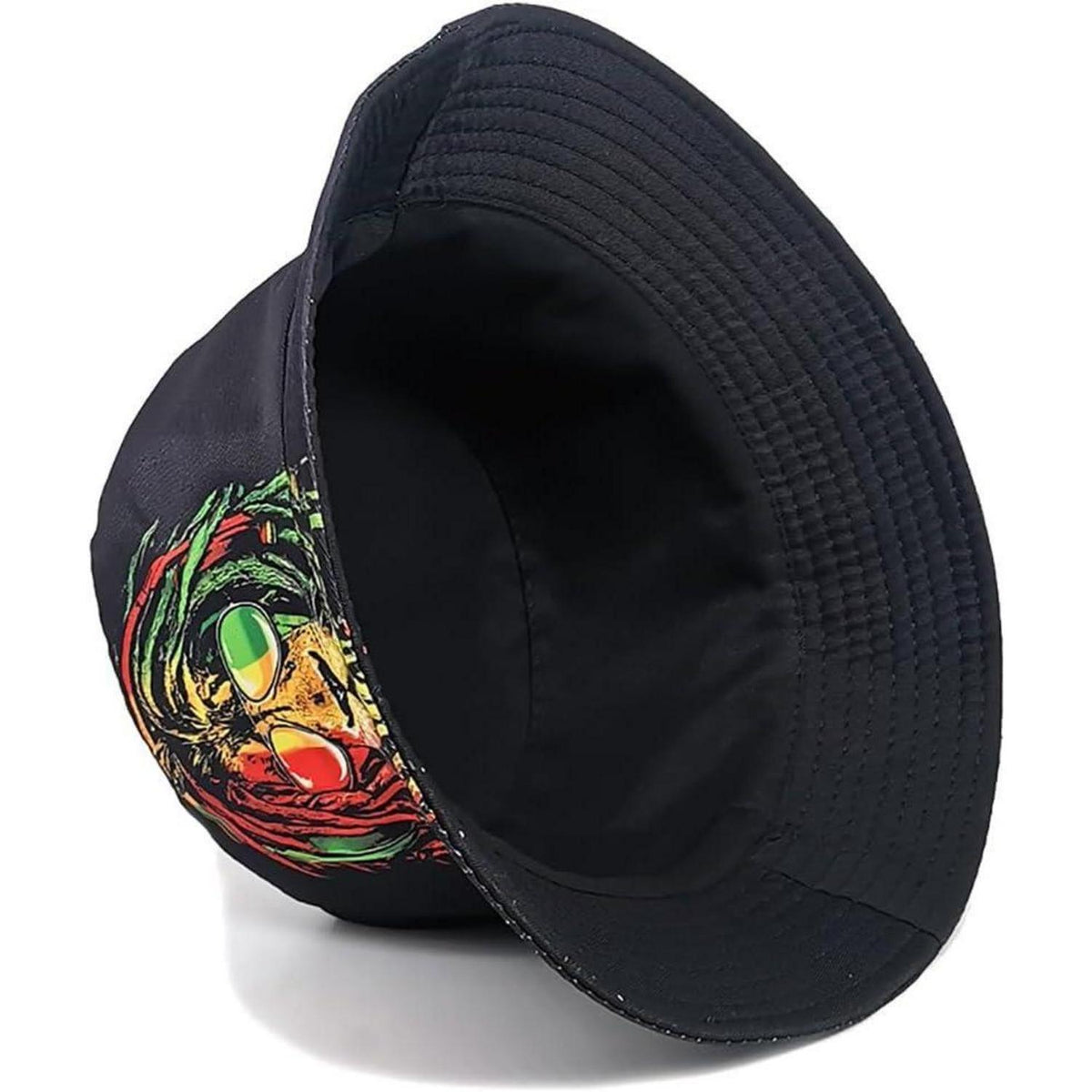 Damen Fischerhut Bucket Hat Reversibel Sommerhut Schwarz