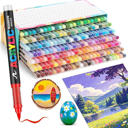 Acrylstifte Set 168 Farben – Vielseitige Marker für Kunst & DIY