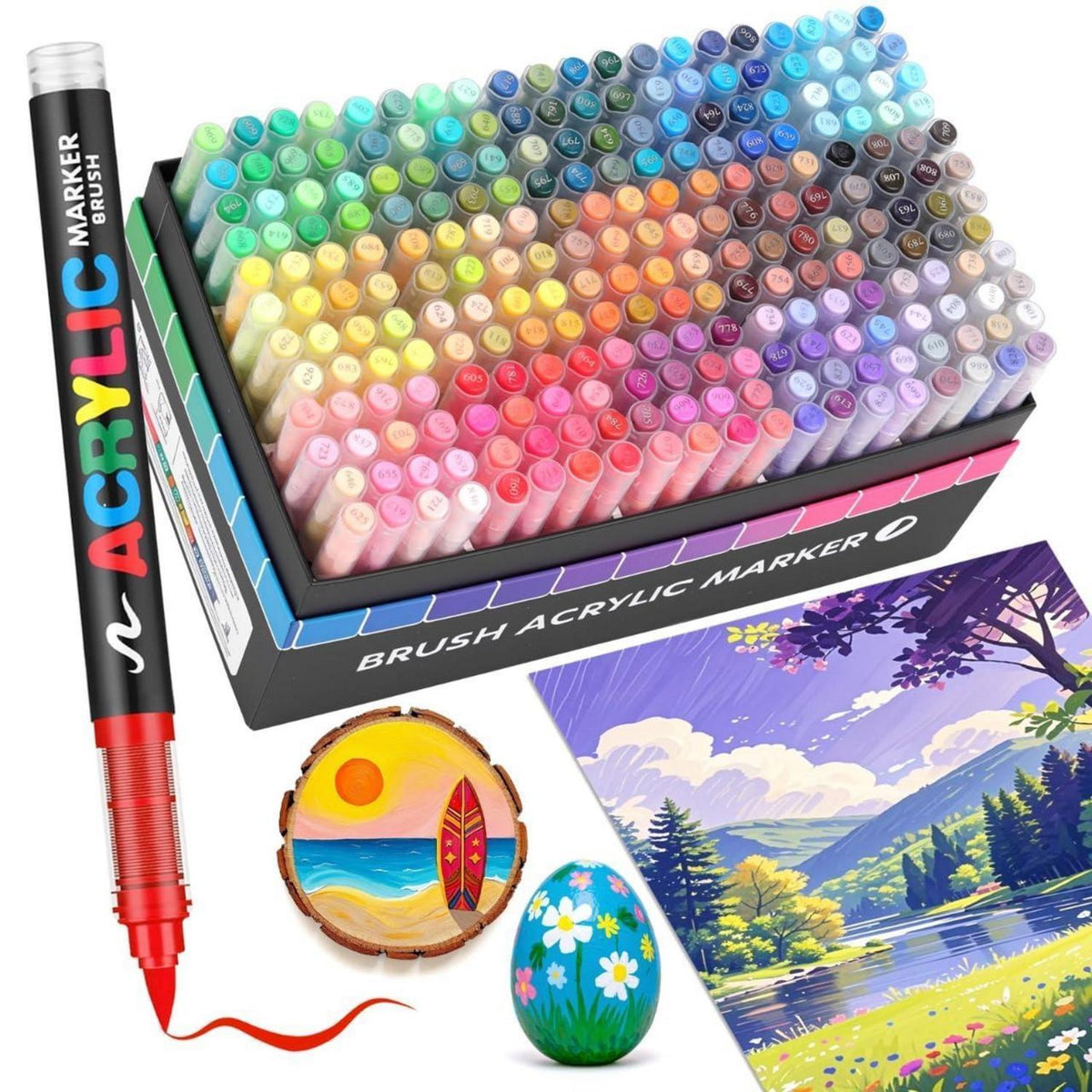 Acrylstifte Set 240 Farben – Vielseitige Marker für Kunst & DIY