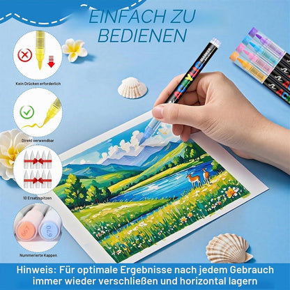 Acrylstifte Set 240 Farben – Vielseitige Marker für Kunst & DIY