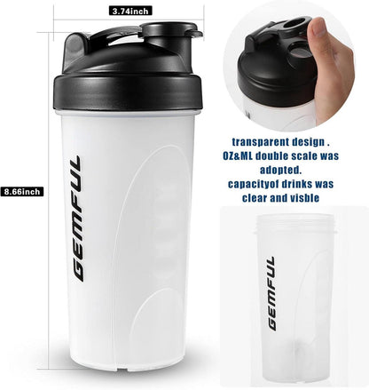 BPA-freier Eiweiß Shaker für Proteinshakes 2x 750ml