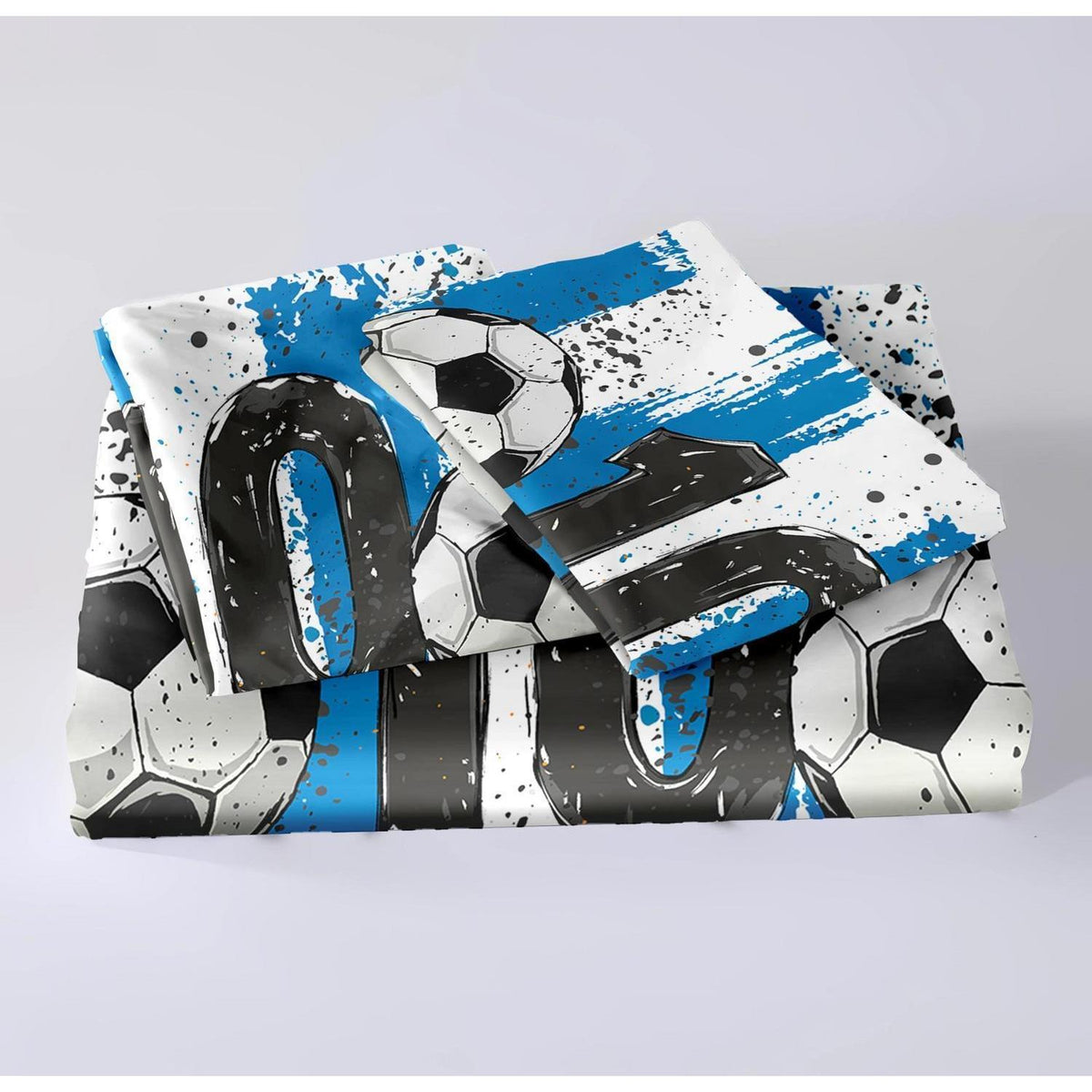 3D Fußball Bettwäsche Set 135x200 cm – Kinderzimmer Schlafzimmer