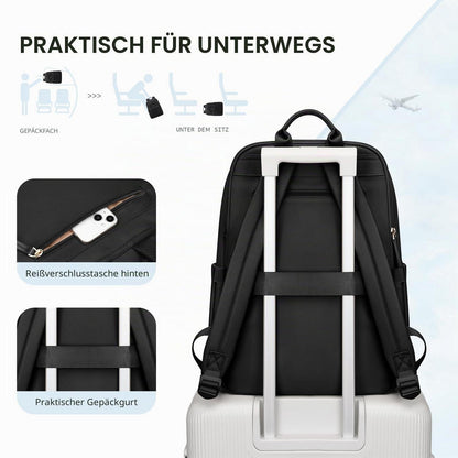 Laptop Rucksack Damen Herren | Elegantes Daypack für Uni, Reise & Büro (16 Zoll)