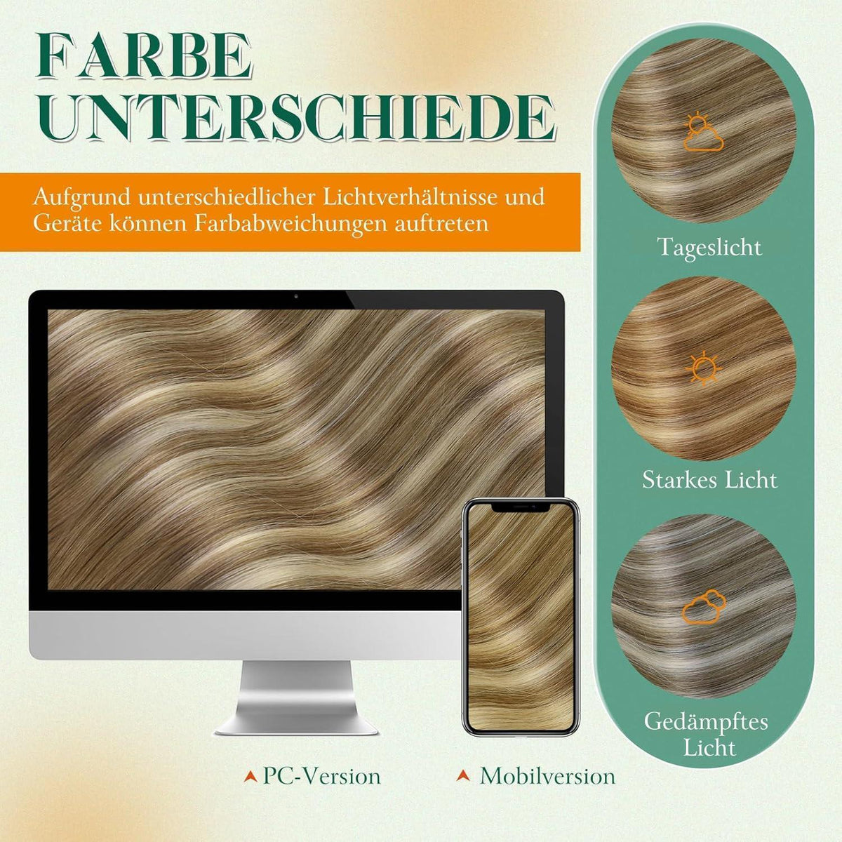 Echthaar Tape Extensions Ombre Braun Balayage Platinblond